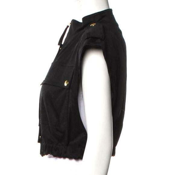 Carolina Herrera Zip-up Cropped Cargo Vest - Picture 6 of 10